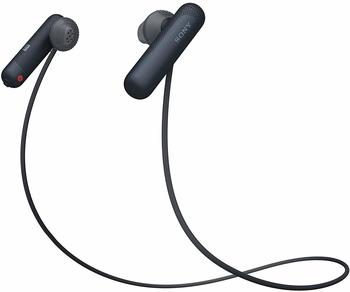 Sony WI-SP500 Sport-Kopfhörer Bluetooth NFC, integriertes Mikrofon IPX4 wasserfest, bis zu 8 Stunden Akkulaufzeit) schwarz Sony WI-SP500 Sport-Kopfhörer Bluetooth NFC, integriertes Mikrofon IPX4 wasserfest, bis zu 8 Stunden Akkulaufzeit) schwarz