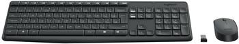 Logitech MK235 Tastatur Set DE schwarz (920-007905)
